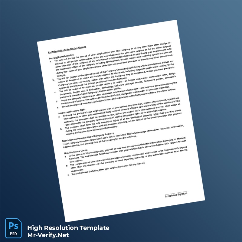 Editable India Marteck Solutions Employment Verification Letter Word and Pdf Template 6 page Editable India Marteck Solutions Employment Verification Letter Word and Pdf Template 6 page