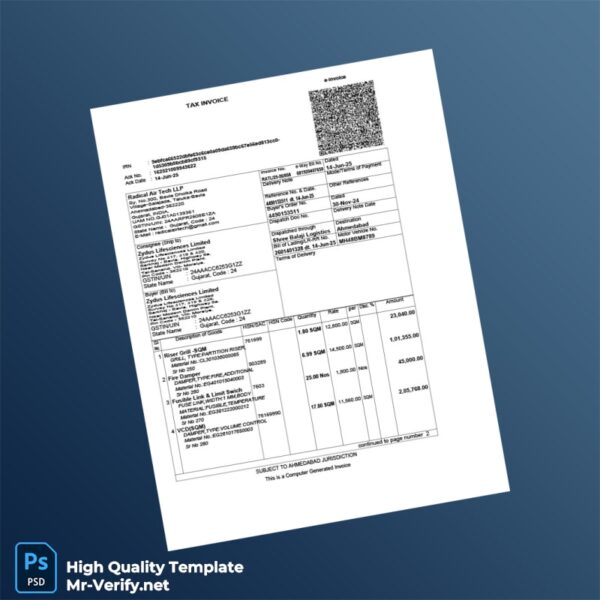 India Radical Air Tech LLP Invoice Template in Word and PDF formats 4 page