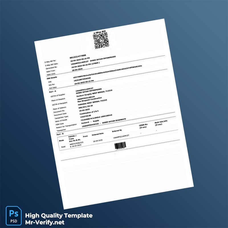 India Shree Shyam Enterprises Tax Invoice Template in Word and PDF formats 7 page India Shree Shyam Enterprises Tax Invoice Template in Word and PDF formats 7 page