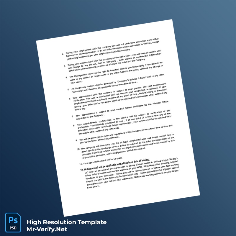 Editable India Star Continental Employment Verification Letter Word and Pdf Template 3 page Editable India Star Continental Employment Verification Letter Word and Pdf Template 3 page