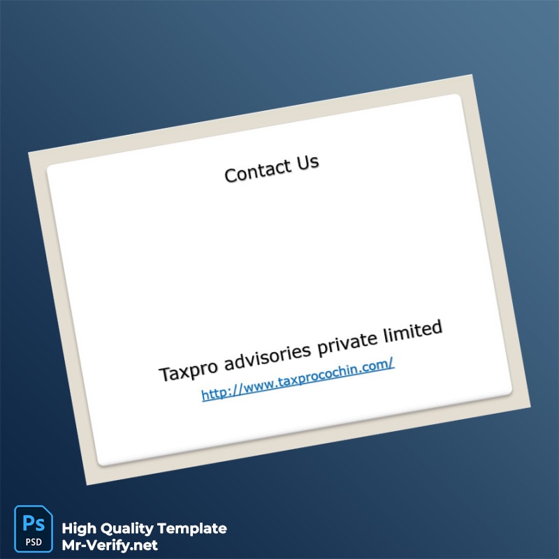 India Tax Authority Editable VAT Registration Certificate Template in Word and PDF formats 7 page India Tax Authority Editable VAT Registration Certificate Template in Word and PDF formats 7 page