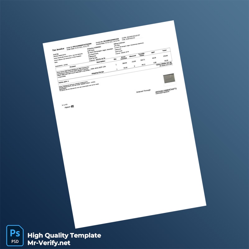 India Tech-Connect Retail Private Limited Tax Invoice Template in Word and PDF formats 4 page India Tech-Connect Retail Private Limited Tax Invoice Template in Word and PDF formats 4 page