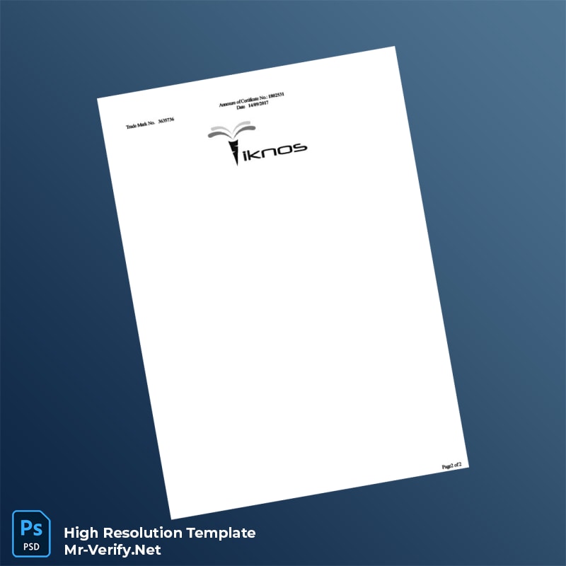 India Trade Marks Registry Trademark Registration Certificate Word and Pdf Template 2 page India Trade Marks Registry Trademark Registration Certificate Word and Pdf Template 2 page