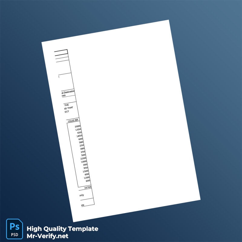 India United Restaurants Company Proforma Invoice Template in Word and PDF formats 6 page India United Restaurants Company Proforma Invoice Template in Word and PDF formats 6 page