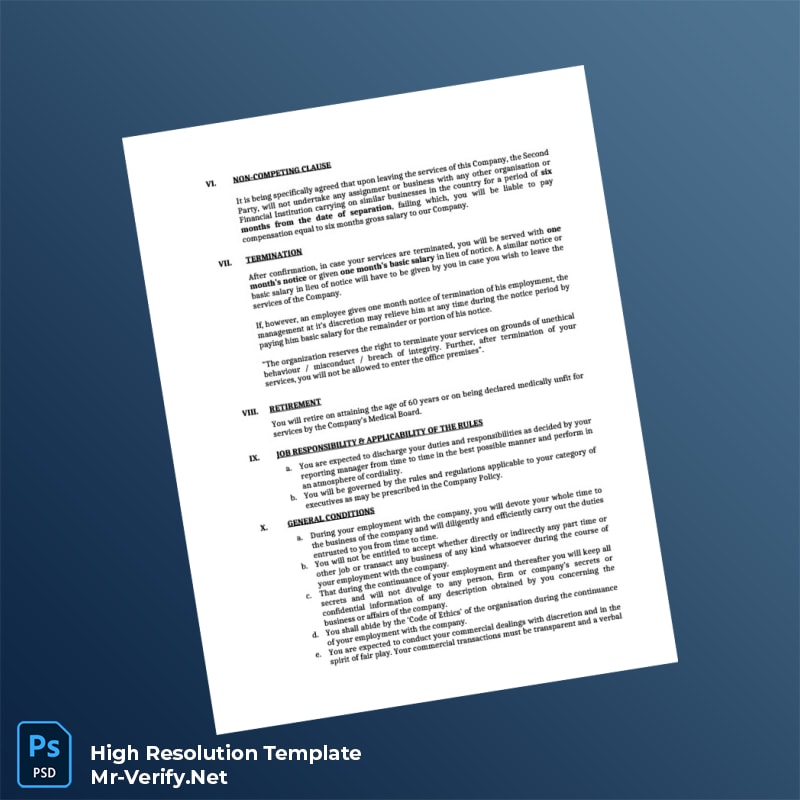 Editable India XYZ Corporation Employment Verification Letter Word and Pdf Template 5 page Editable India XYZ Corporation Employment Verification Letter Word and Pdf Template 5 page