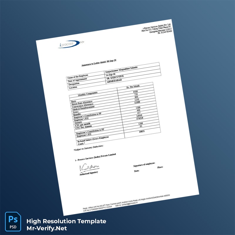 Editable India i-Process Services India Private Limited Employment Verification Letter Word and Pdf Template 3 page Editable India i-Process Services India Private Limited Employment Verification Letter Word and Pdf Template 3 page