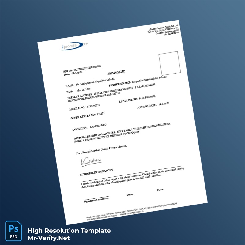 Editable India i-Process Services India Private Limited Employment Verification Letter Word and Pdf Template 3 page Editable India i-Process Services India Private Limited Employment Verification Letter Word and Pdf Template 3 page