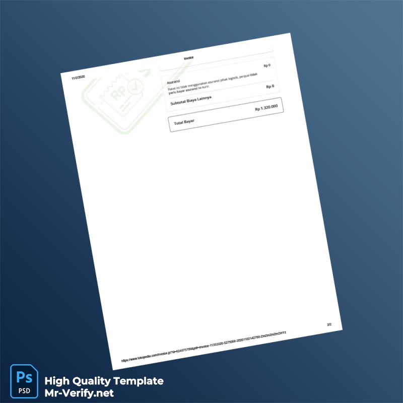 Indonesia Bardi Official Store Invoice Template in Word and PDF formats 2 page Indonesia Bardi Official Store Invoice Template in Word and PDF formats 2 page