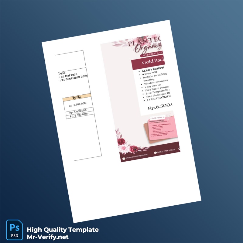 Indonesia Invoice Wo Template in Word and PDF formats 7 page Indonesia Invoice Wo Template in Word and PDF formats 7 page