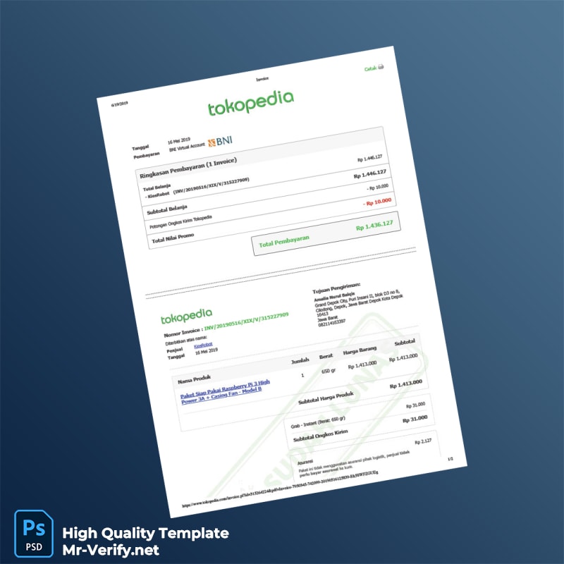 Indonesia KiosRobot Invoice Template in Word and PDF formats 2 page Indonesia KiosRobot Invoice Template in Word and PDF formats 2 page