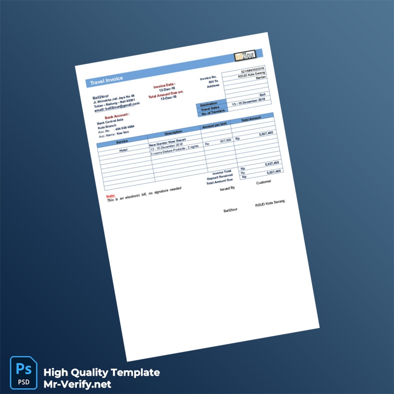 Indonesia RSUD Kota Serang Invoice Template in Word and PDF formats 3 page Indonesia RSUD Kota Serang Invoice Template in Word and PDF formats 3 page