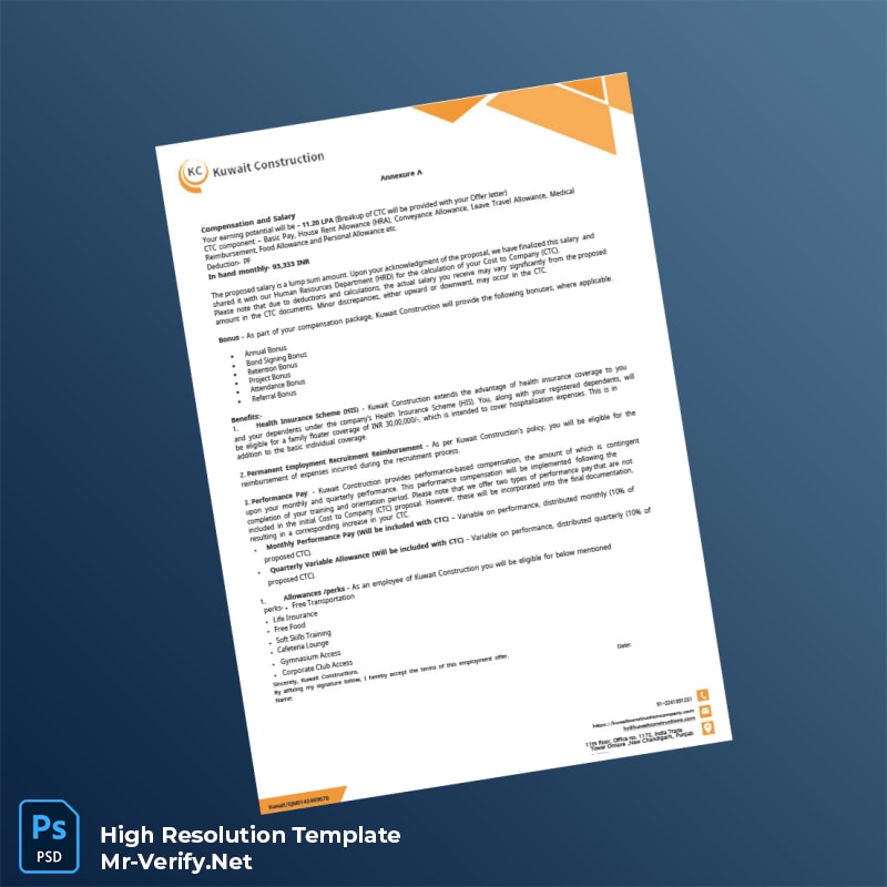 Editable KCC Employment Verification Letter Word and Pdf Template 6 page Editable KCC Employment Verification Letter Word and Pdf Template 6 page