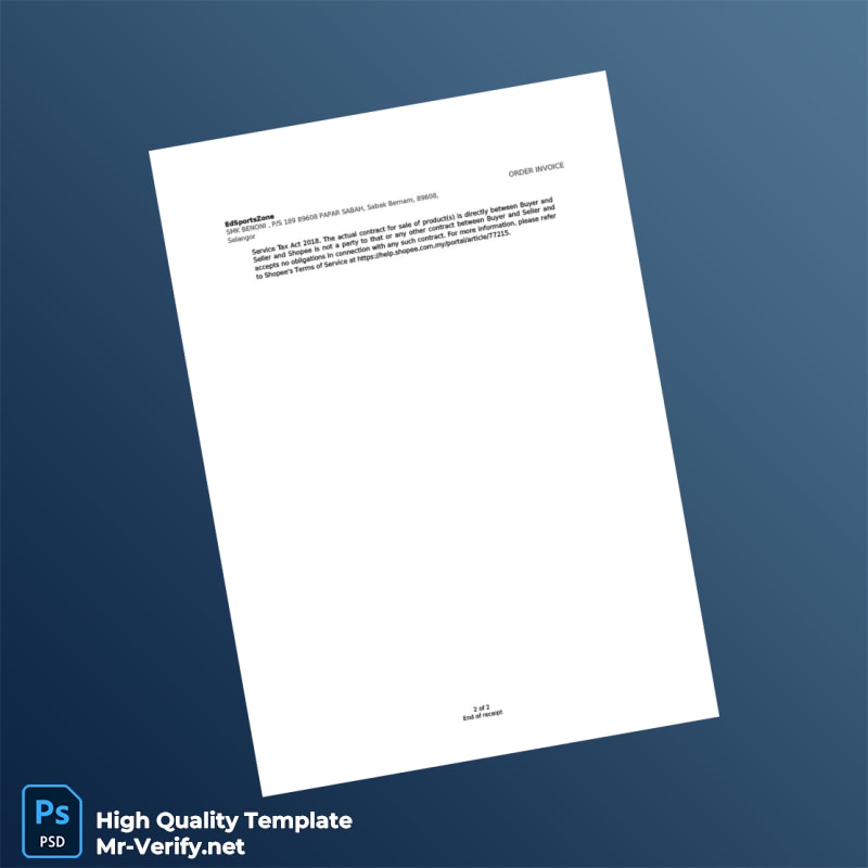 Malaysia EdSportsZone Invoice Template in Word and PDF formats 2 page Malaysia EdSportsZone Invoice Template in Word and PDF formats 2 page