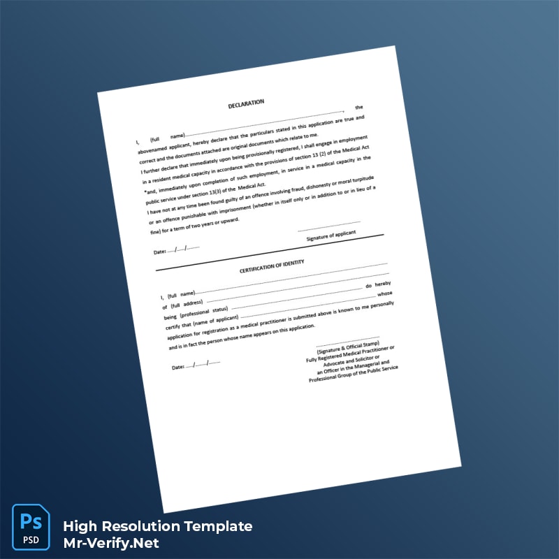 Editable Malaysia Malaysian Medical Council Provisional Registration Certificate Word and Pdf Template 8 page Editable Malaysia Malaysian Medical Council Provisional Registration Certificate Word and Pdf Template 8 page