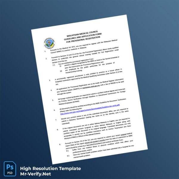 Editable Malaysia Malaysian Medical Council Provisional Registration Guidelines and Application Form Word and Pdf Template 5 page Editable Malaysia Malaysian Medical Council Provisional Registration Guidelines and Application Form Word and Pdf Template 5 page