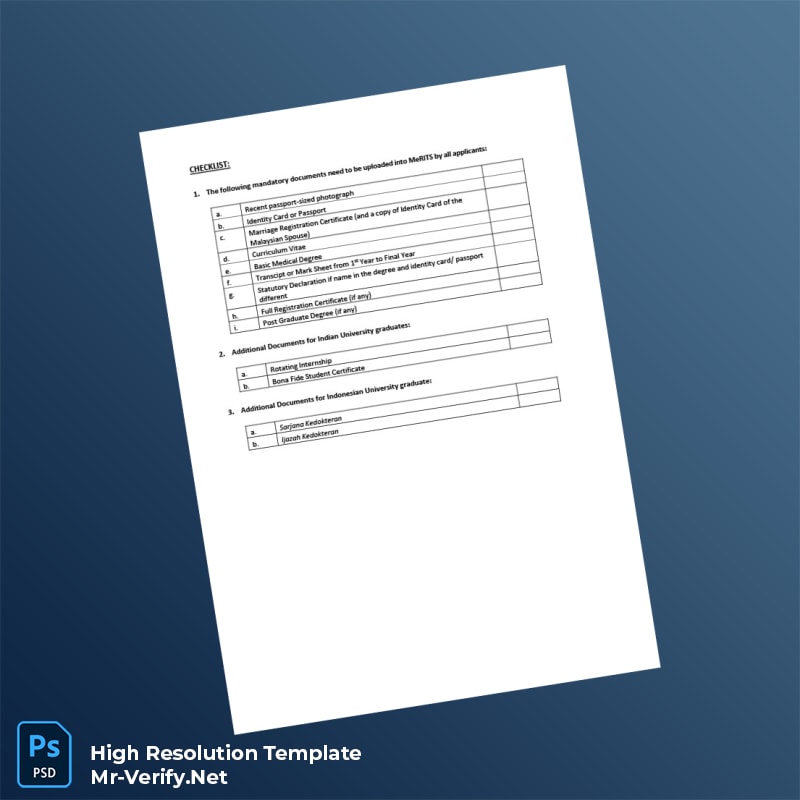 Editable Malaysia Medical Council Provisional Registration Guidelines Document in Word and PDF formats 6 page Editable Malaysia Medical Council Provisional Registration Guidelines Document in Word and PDF formats 6 page