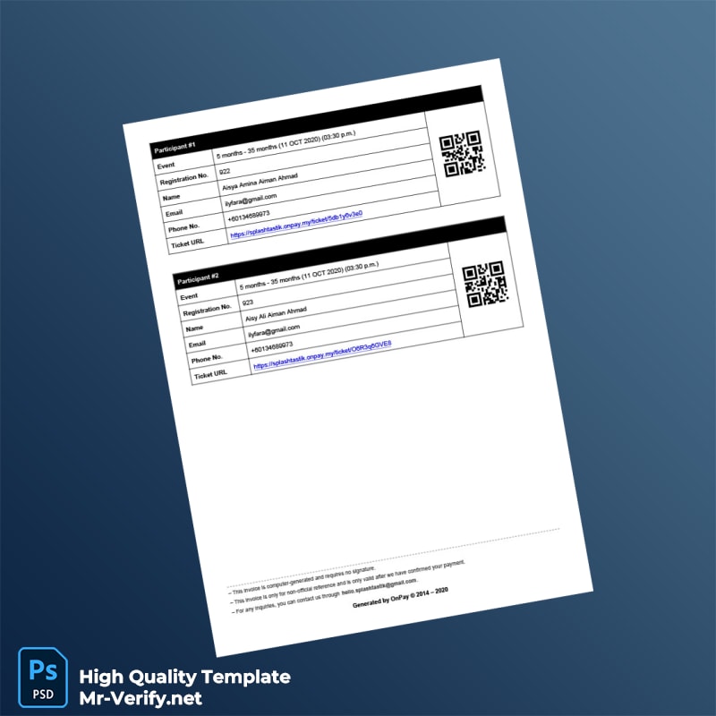 Malaysia Splashtastik Swim School Invoice Template in Word and PDF formats 2 page Malaysia Splashtastik Swim School Invoice Template in Word and PDF formats 2 page