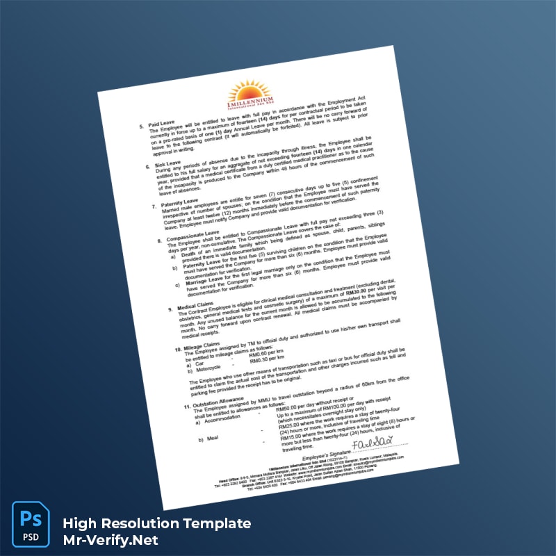 Editable Malaysia Universiti Telekom Sdn Bhd Employment Verification Letter Word and Pdf Template 6 page Editable Malaysia Universiti Telekom Sdn Bhd Employment Verification Letter Word and Pdf Template 6 page