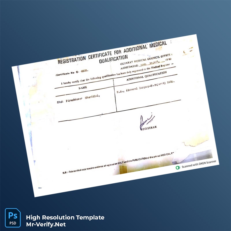 Medical Council Registration Certificate Word and Pdf Template Medical Council Registration Certificate Word and Pdf Template
