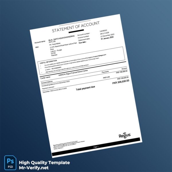 Pakistan Bilal Switchgear Engineering Pvt Ltd Invoice Template in Word and PDF formats 4 page Pakistan Bilal Switchgear Engineering Pvt Ltd Invoice Template in Word and PDF formats 4 page