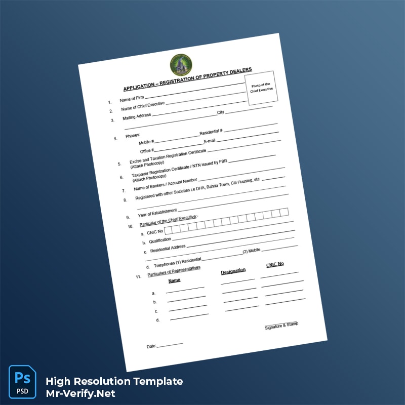 Editable Pakistan DHA Gujranwala Business Registration Certificate Word and Pdf Template 5 page Editable Pakistan DHA Gujranwala Business Registration Certificate Word and Pdf Template 5 page