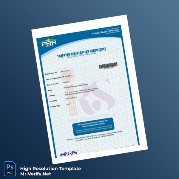 Pakistan20FBR20Tax20Registration20Certificate20Template20in20Word20and20PDF20formats 600x600 - Buy Verified Accounts