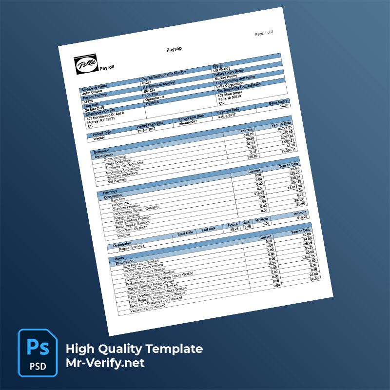 Pella payslip word and pdf template Pella payslip word and pdf template