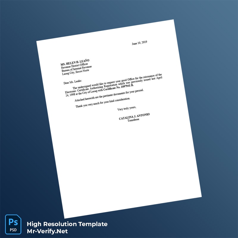 Editable Philippines Bureau of Internal Revenue Certificate of Incorporation Word and Pdf Template Editable Philippines Bureau of Internal Revenue Certificate of Incorporation Word and Pdf Template