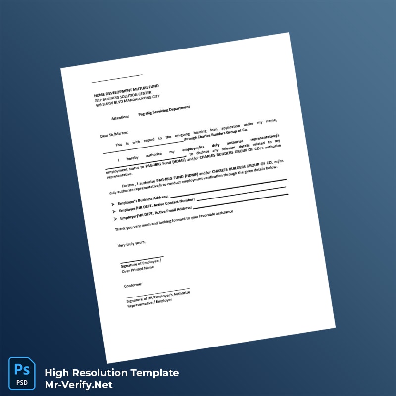 Editable Philippines Charles Builders Group of Co Proof of Employment Letter Word and Pdf Template Editable Philippines Charles Builders Group of Co Proof of Employment Letter Word and Pdf Template