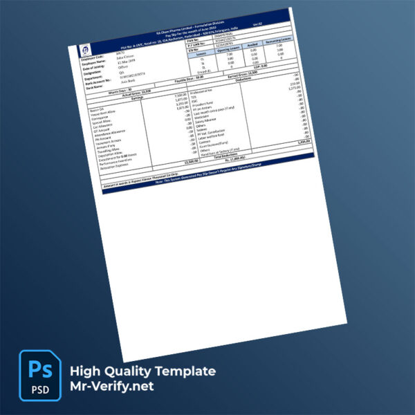 Buy Verified Accounts RA Chem Pharma Limited payslip word and pdf template mrverify 600x600 - Buy Verified Accounts
