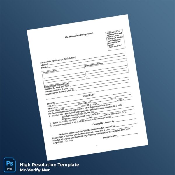 Editable Registration Form Word and Pdf Template 5 page