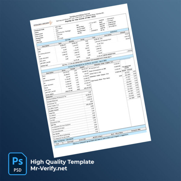Buy Verified Accounts Sterling and Wilson Pvt Ltd payslip word and pdf template mrverify 600x600 - Buy Verified Accounts