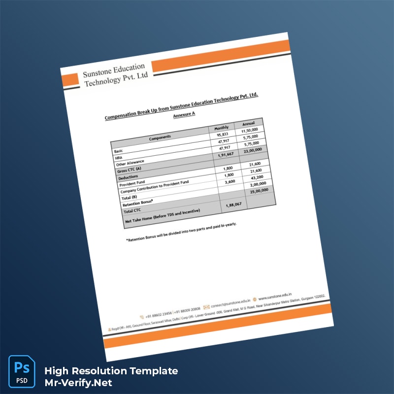 Editable Sunstone Education Technology Pvt Ltd Employment Verification Letter Word and Pdf Template 4 page Editable Sunstone Education Technology Pvt Ltd Employment Verification Letter Word and Pdf Template 4 page