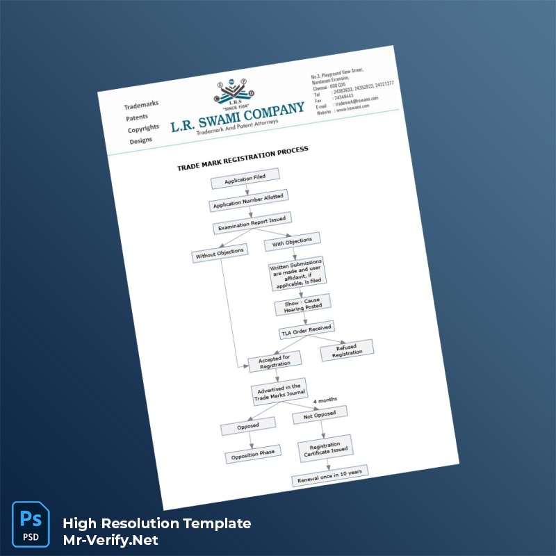Editable Trademark Registration Certificate Word and Pdf Template Editable Trademark Registration Certificate Word and Pdf Template