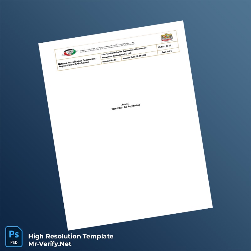 Editable UAE National Accreditation Department Registration Certificate Word and Pdf Template 6 page Editable UAE National Accreditation Department Registration Certificate Word and Pdf Template 6 page