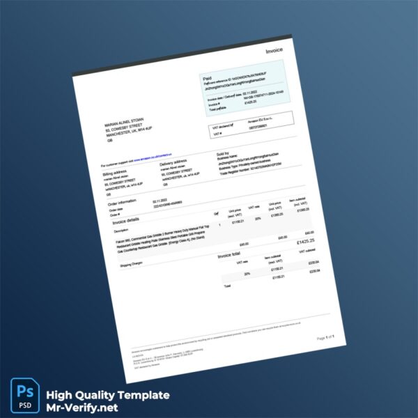 UK JinZhongShiYuCiQuYanLongRiYongBaiHuoDian Invoice Template in Word and PDF formats UK JinZhongShiYuCiQuYanLongRiYongBaiHuoDian Invoice Template in Word and PDF formats