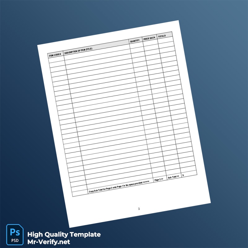 USA Followers of Jesus Christ Ministries Invoice Template in Word and PDF formats 2 page USA Followers of Jesus Christ Ministries Invoice Template in Word and PDF formats 2 page