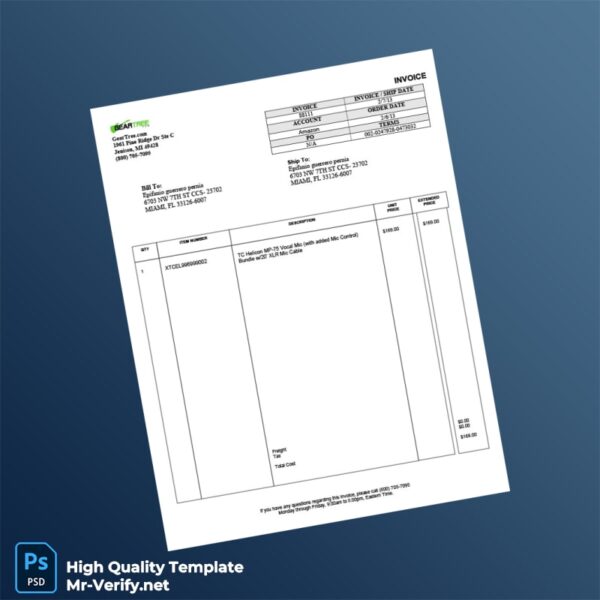 USA GearTree com Invoice Template in Word and PDF formats USA GearTree com Invoice Template in Word and PDF formats