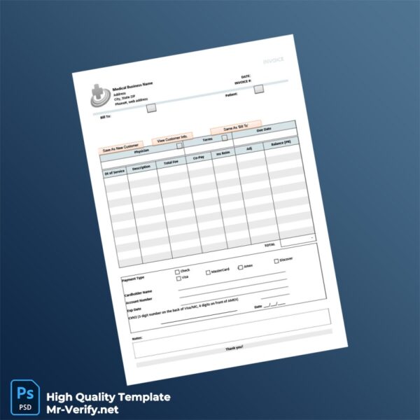 USA Medical Business Name Invoice Template in Word and PDF formats 4 page USA Medical Business Name Invoice Template in Word and PDF formats 4 page