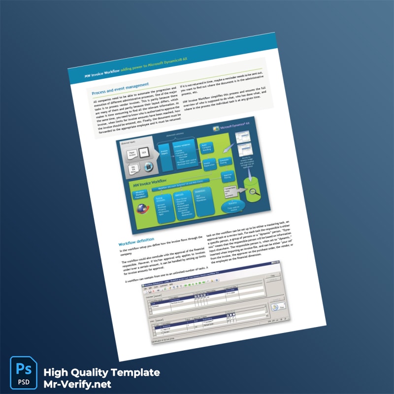 USA Microsoft Dynamics Invoice Template in Word and PDF formats 4 page USA Microsoft Dynamics Invoice Template in Word and PDF formats 4 page