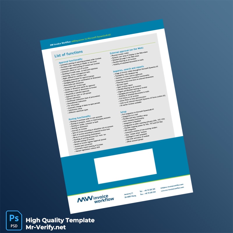 USA Microsoft Dynamics Invoice Template in Word and PDF formats 4 page USA Microsoft Dynamics Invoice Template in Word and PDF formats 4 page