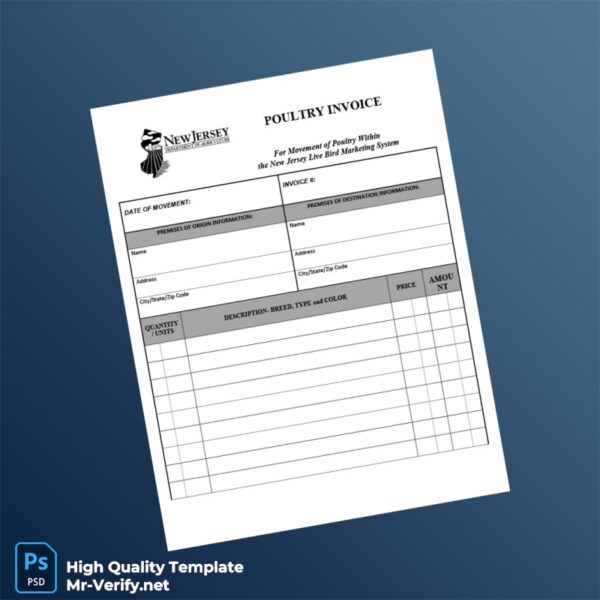 USA New Jersey Department of Agriculture Invoice Template in Word and PDF formats 7 page USA New Jersey Department of Agriculture Invoice Template in Word and PDF formats 7 page