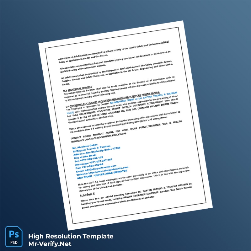 Editable United Arab Emirates Siemens Oil Gas Company LLC Employment Verification Letter Word and Pdf Template 5 page Editable United Arab Emirates Siemens Oil Gas Company LLC Employment Verification Letter Word and Pdf Template 5 page