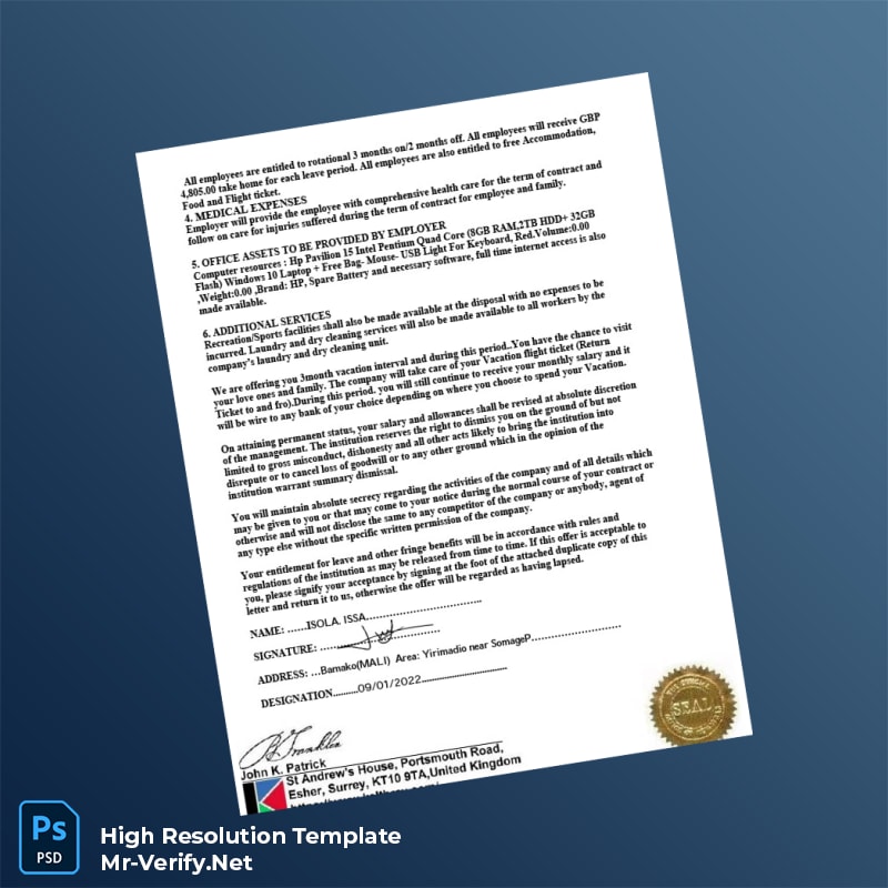 Editable United Kingdom Keltbray Group Appointment Confirmation Letter Word and Pdf Template 2 page Editable United Kingdom Keltbray Group Appointment Confirmation Letter Word and Pdf Template 2 page