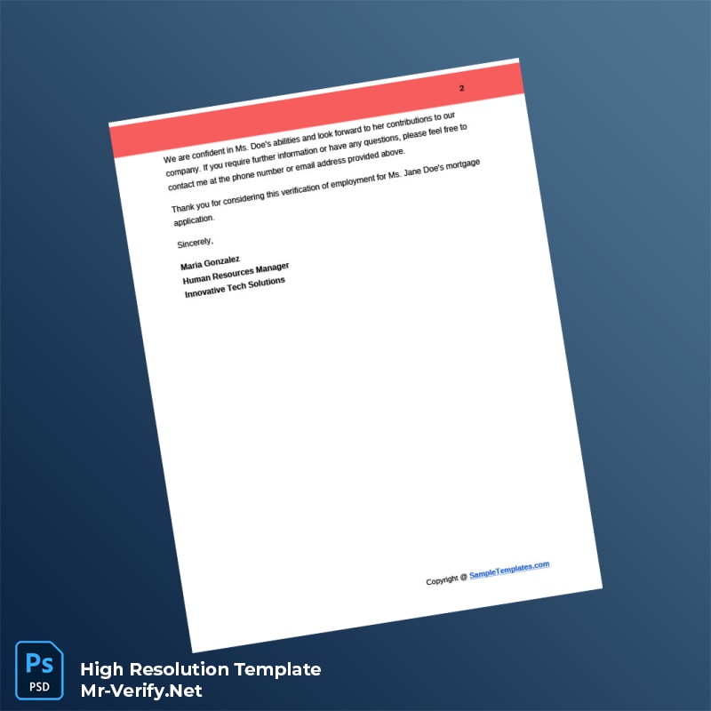 Editable United States Innovative Tech Solutions Employment Offer Letter Word and Pdf Template 2 page Editable United States Innovative Tech Solutions Employment Offer Letter Word and Pdf Template 2 page