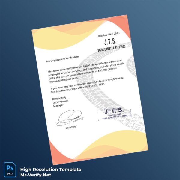 United20States20Justin20Tire20Shop20Employment20Verification20Letter20Template20in20Word20and20PDF20formats 600x600 - Buy Verified Accounts