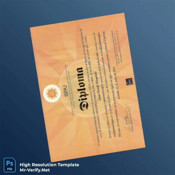 Angola Instituto Superior Politécnico Lavrador de Inventividade Diploma – Fully Editable High Resolution 2 Page Angola Instituto Superior Politécnico Lavrador de Inventividade Diploma – Fully Editable High Resolution 2 Page