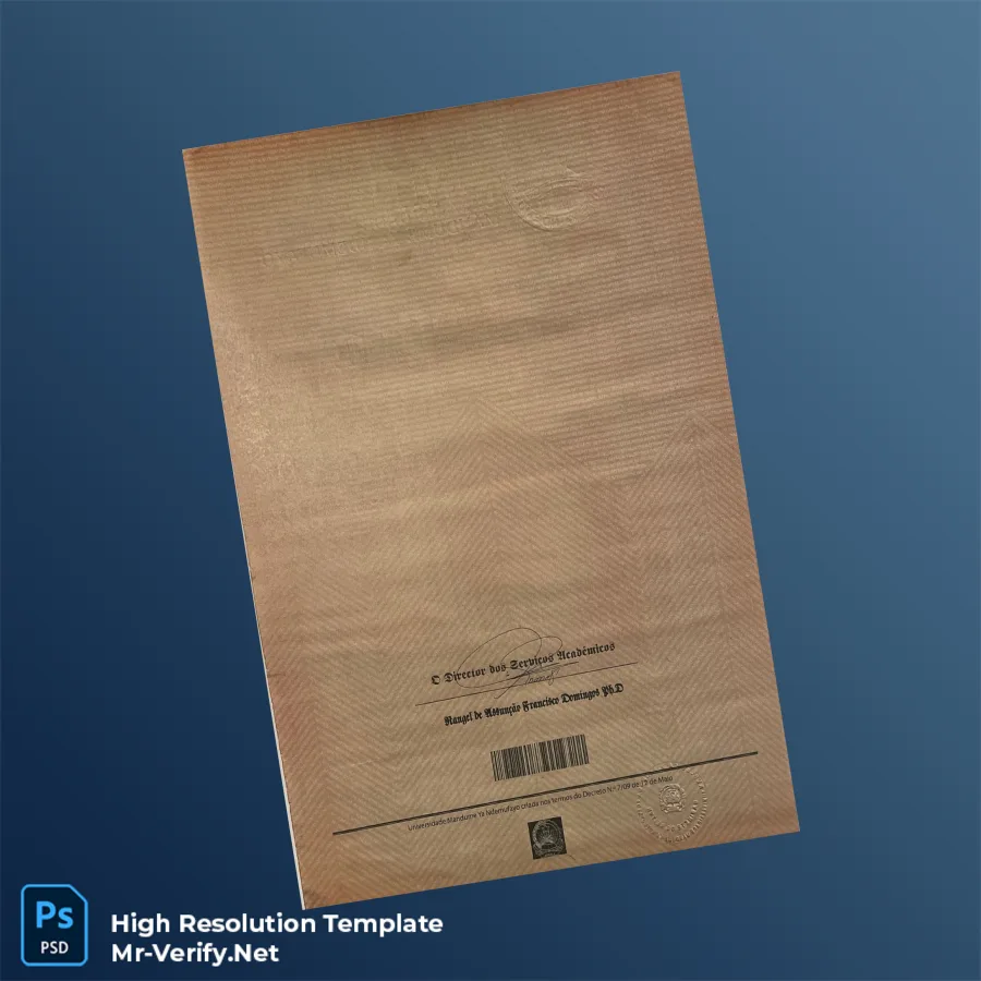 Angola Universidade Mandume Ya Ndemufayo Bachelor’s Degree Template – Fully Editable & Print-Ready 2 Page Angola Universidade Mandume Ya Ndemufayo Bachelor’s Degree Template – Fully Editable & Print-Ready 2 Page