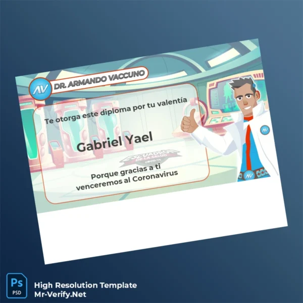 Argentina Dr. Armando Vaccuno Diploma Template – Fully Editable & Print-Ready Argentina Dr. Armando Vaccuno Diploma Template – Fully Editable & Print-Ready