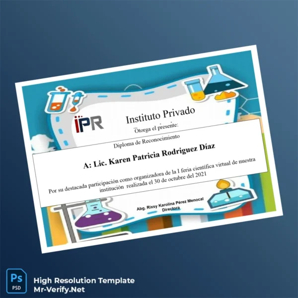 Argentina Instituto Privado Diploma de Recognition Template – Fully Editable & Print-Ready Argentina Instituto Privado Diploma de Recognition Template – Fully Editable & Print-Ready